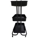 Ver imagem 3 de Carrinho Organizador 3 Andares Prateleira Multiuso Casa Cozinha Banheiro Maquiagem Salao