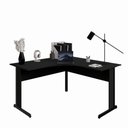 Ver imagem 4 de Mesa de Escritório New City 2 Lugares em L MDP Preto Gebb Work