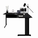 Ver imagem 2 de Mesa de Escritório New City 2 Lugares em L MDP Preto Gebb Work