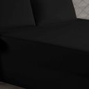 Ver imagem 3 de Jogo de Cama King Nobre 3 Peças Luva de Box 55cm de Altura Malha 100% Algodão - Preto