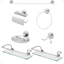 Ver imagem 1 de Kit Acessórios Banheiro Ictus Luxo Banheiro 7 Peças Único