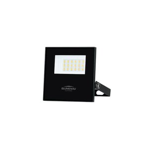 Refletor Blumenau Led Play 20w Preto Ip66 Uso Externo Bivolt 3000 K - Branco Quente