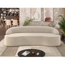 Ver imagem 2 de Sofá 5 Lugares Curvo Sala de Estar Living Lótus D02 Veludo Bege 300 cm C-309 - Lyam Lyam Decor