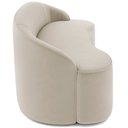 Ver imagem 7 de Sofá 5 Lugares Curvo Sala de Estar Living Lótus D02 Veludo Bege 300 cm C-309 - Lyam Lyam Decor