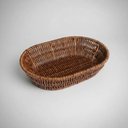 Ver imagem 3 de Cesto Retangular Travessa Bandeja de Servir Rattan 25x17cm - FRG6564