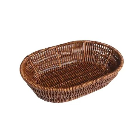 Cesto Retangular Travessa Bandeja de Servir Rattan 25x17cm - FRG6564