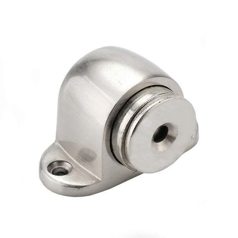 Fixador amortecedor batente de porta magnético cromado