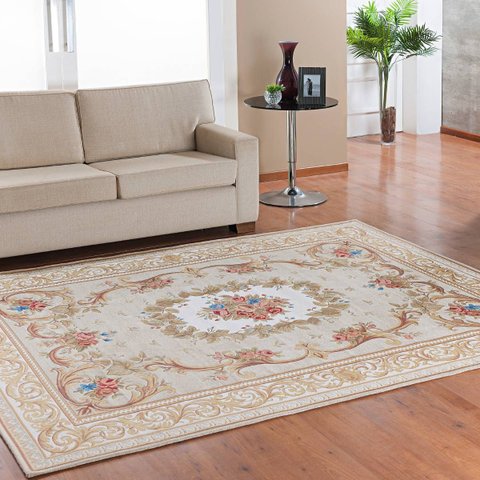 Tapete Sala Quarto Floral Tulipa Antiderrapante Grande:Des. 01/1,40x2,00m