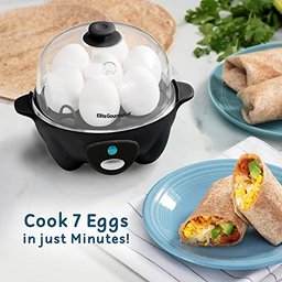 Elite Gourmet Cozedor de Ovos Elétrico 7 Ovos com Desligamento Automático (preto) - 8