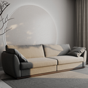 Ver imagem 2 de Sofá 4 Lugares Living Fixo Suécia 2,76m em Linho:cinza Névoa