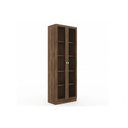 Ver imagem 1 de Armário de Escritório ME4115 c/ 2 Portas c/ Vidro Nogal - Tecno Mobili