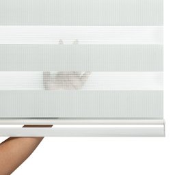 Persiana Rolo Zebra Standard 2,00 X 1,60 Double Vision Cinza - 4