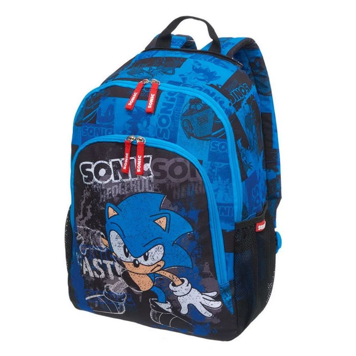 Kit Sonic Mochila Sonic Hoodie + Estojo Sonic Uup Pacific - 2