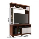 Ver imagem 4 de Estante para Tv até 50 Polegadas Elba 2 Portas Nogueira Real/off White Matte - Colibri