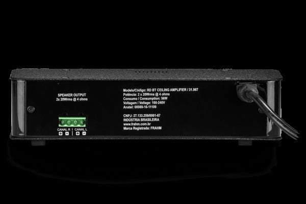 Amplificador Receiver Frahm para Som Ambiente Rd HDMI TV Amplifier Óptico:Preta/Unico - 3