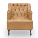 Ver imagem 6 de Kit 2 Poltronas para Sala de Estar Clássica Confortável e Reforçada Suede Elizabeth:capuccino