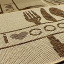 Ver imagem 1 de 2 Tapete Passadeira Antiderrapante Cozinha Juta Cook BGMR