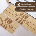 Ver imagem 7 de 2 Tapete Passadeira Antiderrapante Cozinha Juta Cook BGMR