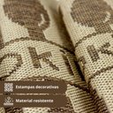 Ver imagem 2 de 2 Tapete Passadeira Antiderrapante Cozinha Juta Cook BGMR