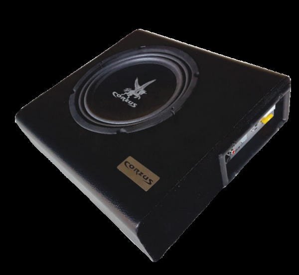 Caixa de Som Amplificada Corzus 200W Rms 8" Mini Slim Cxms 200 Preta ...