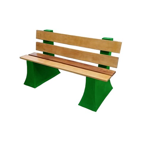 Banco Jardim Espera com Encosto 1,5 metro - VERDE BANDEIRA 011