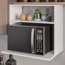Ver imagem 1 de Suporte Microondas Nicho Luara 60 Cm Bp Eratto Moveis - Branco