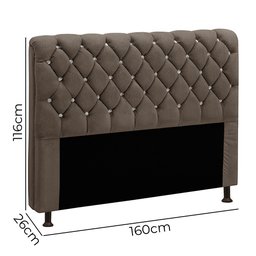 Cabeceira Estofada Fernanda 1,60 Queen - Star Confort - 4