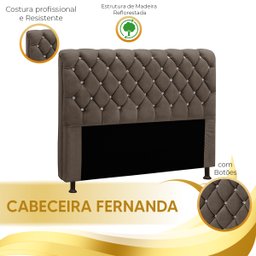 Cabeceira Estofada Fernanda 1,60 Queen - Star Confort - 5