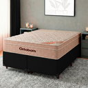 Ver imagem 1 de Cama Box Preto Queen + Colchão Molas Ensacadas Airtech Ortobom