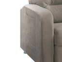 Ver mais imagens de Poltrona do Papai Reclinável Maldivas Suede Bege Marfim Plus - Star Confort