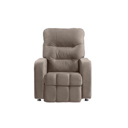 Poltrona do Papai Reclinável Maldivas Suede Bege Marfim Plus - Star Confort - 4