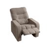 Poltrona do Papai Reclinável Maldivas Suede Bege Marfim Plus - Star Confort - 5