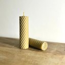 Ver imagem 1 de Dupla de Velas de Cera de Abelha Alveolada - Casa Toco