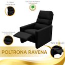 Ver imagem 4 de Poltrona do Papai Reclinável Ravena Corano Preto - Star Confort