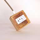 Ver imagem 4 de Extensão Madeira Régua Elétrica 1 Tomada Branca Cor do Cabo:azul e Dourado