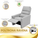 Ver imagem 6 de Poltrona do Papai Reclinável Ravena Material Sintético Branco - Star Confort