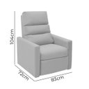 Ver imagem 5 de Poltrona do Papai Reclinável Ravena Material Sintético Branco - Star Confort
