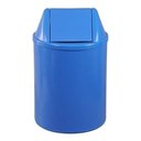 Ver imagem 3 de Lixeira Plástica Com Tampa Vai-vem 22 Litros:Vermelho