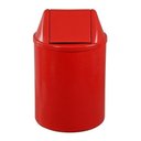 Ver imagem 2 de Lixeira Plástica Com Tampa Vai-vem 22 Litros:Vermelho