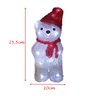 Urso Natal Polar Enfeite Iluminado Led Decoraçao Natalino Decoraçao Mesa Estante Loja Casa Escritori - 2