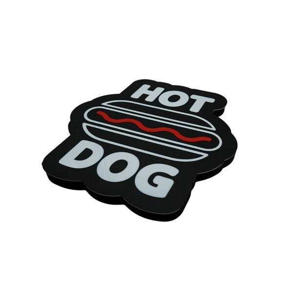 Letreiro Luminoso Hot Dog Ketchup - 1