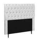 Ver imagem 6 de Cabeceira Estofada Paris 140CM Casal Strass Suede Branco - D A DECOR