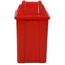 Ver imagem 1 de Cesto Quadrado Com Tampa Vai-vem 100 Litros:Vermelho