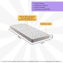 Ver imagem 2 de Colchão de Solteiro com Espuma D23 88x188cm Inducol Cr451b Cinza
