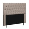 Cabeceira Estofada Paris 160CM Queen Strass Courino Bege - D A DECOR - 6