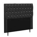 Ver imagem 6 de Cabeceira Estofada Paris 100CM Solteiro Strass Courino Preto - D A DECOR