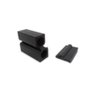 Fixador lateral para box de vidro temperado blindex - Preto - 1