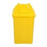 Cesto Quadrado Com Tampa Vai-vem 100 Litros:Amarelo - 3