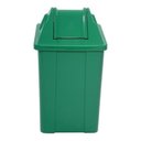 Ver imagem 1 de Cesto Quadrado Com Tampa Vai-vem 100 Litros:Verde