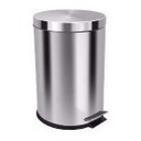 Ver imagem 1 de Lixeira 12 Litros Com Pedal Aço Inox Cesto Interno Removível